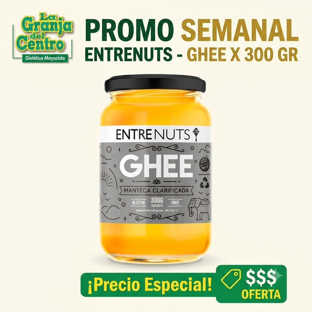 Ofertas y Promociones ENTRENUTS - GHEE X 300 GR promo semanal